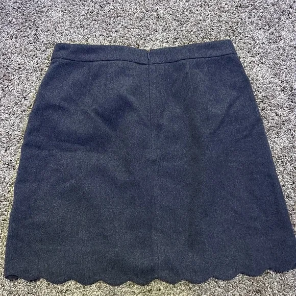 Loft short grey wool shirt back zipper - Picture 4 of 4